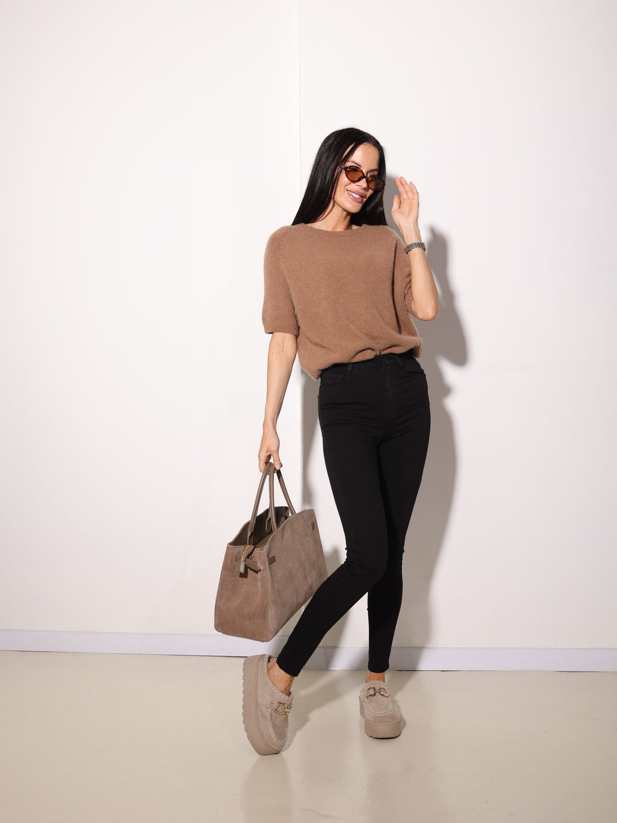 Melnas ,Skinny' džinsa bikses Laulia firmas - 17004