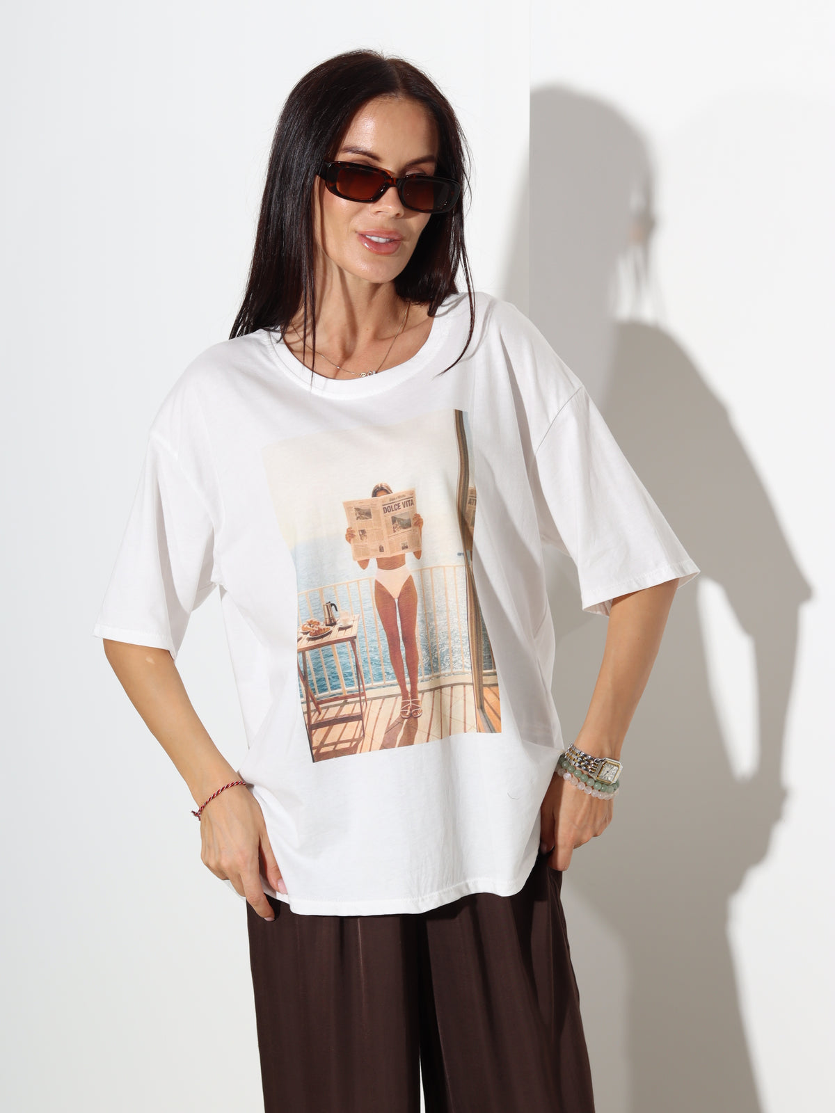 Balts tops "Dolce Vita" - 20092