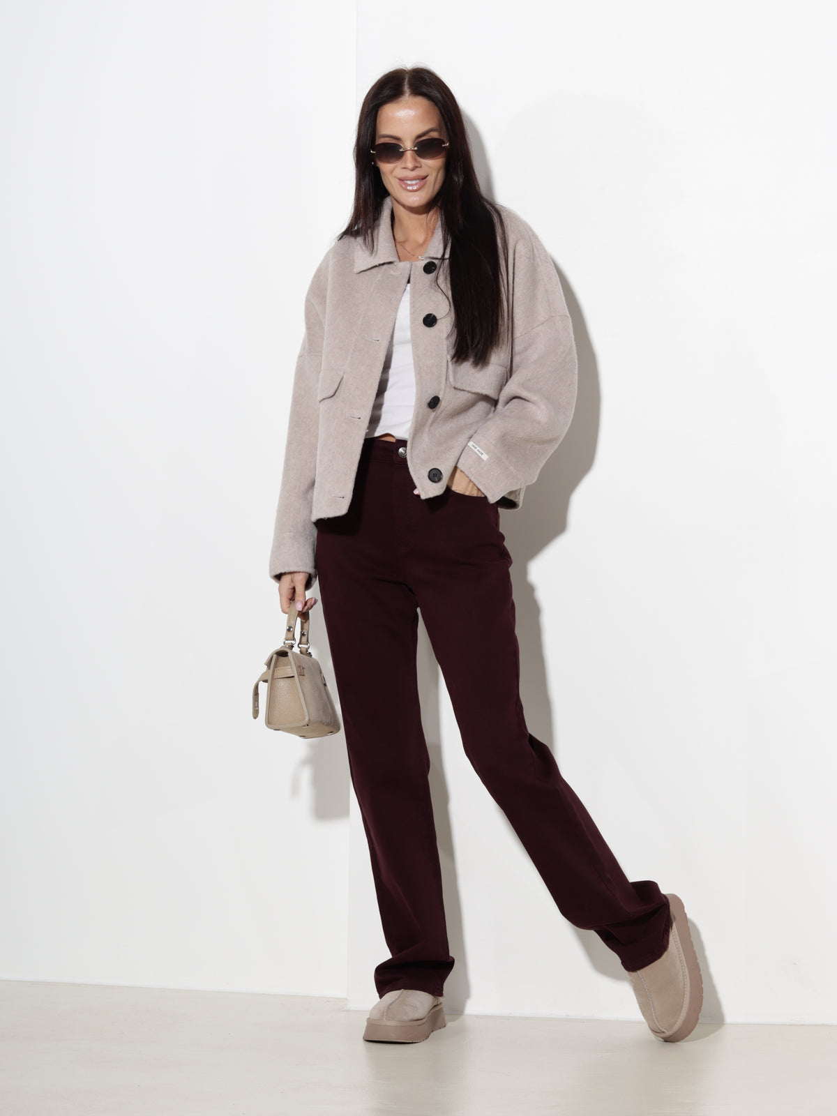 Bordo džinsu bikses "Straight fit"- 21139