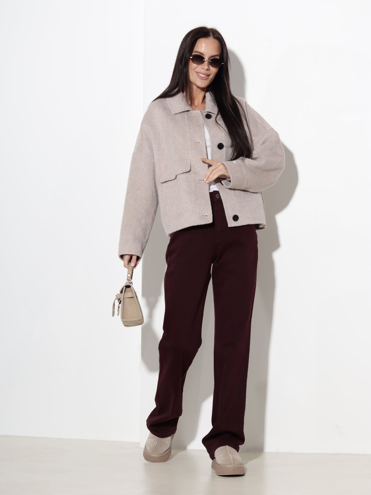 Bordo džinsu bikses "Straight fit"- 21139