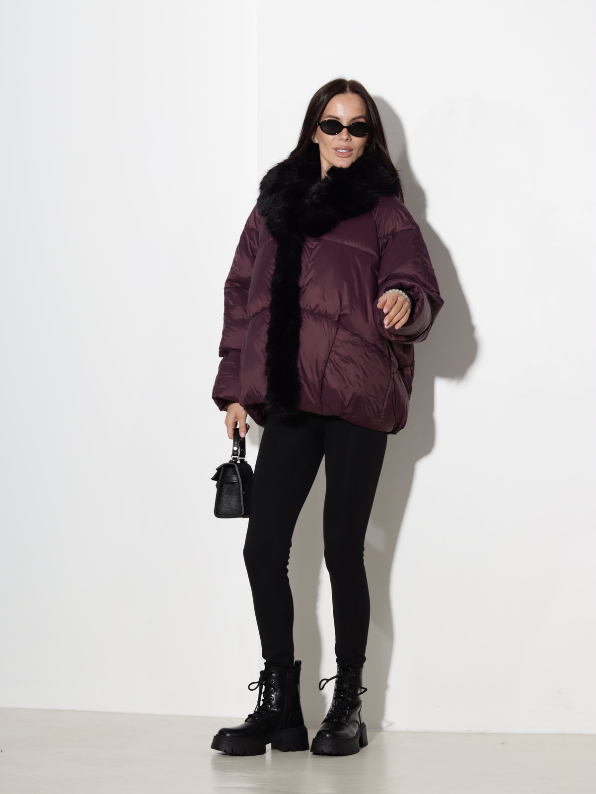 Bordo oversize virsjaka ar pūku- 21478