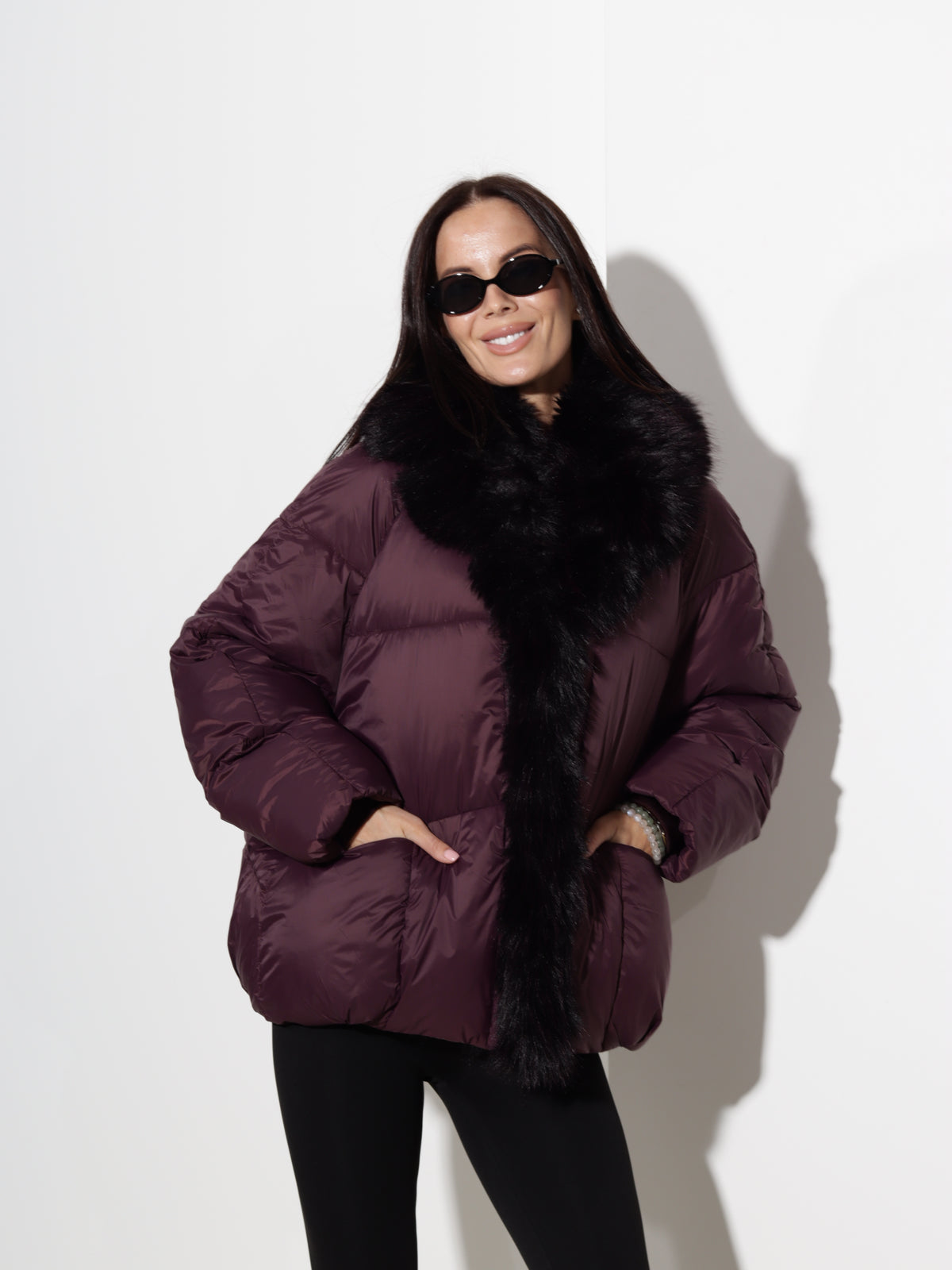 Bordo oversize virsjaka ar pūku- 21478