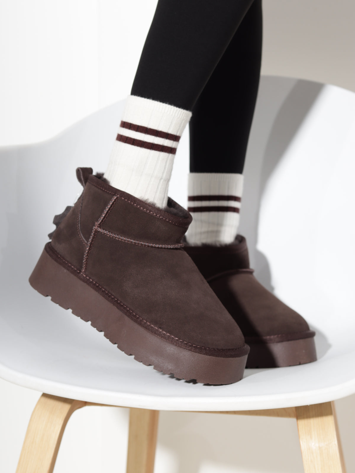 T.brūni, d/zamšādas 'UGG' tipa zābaki - 21200