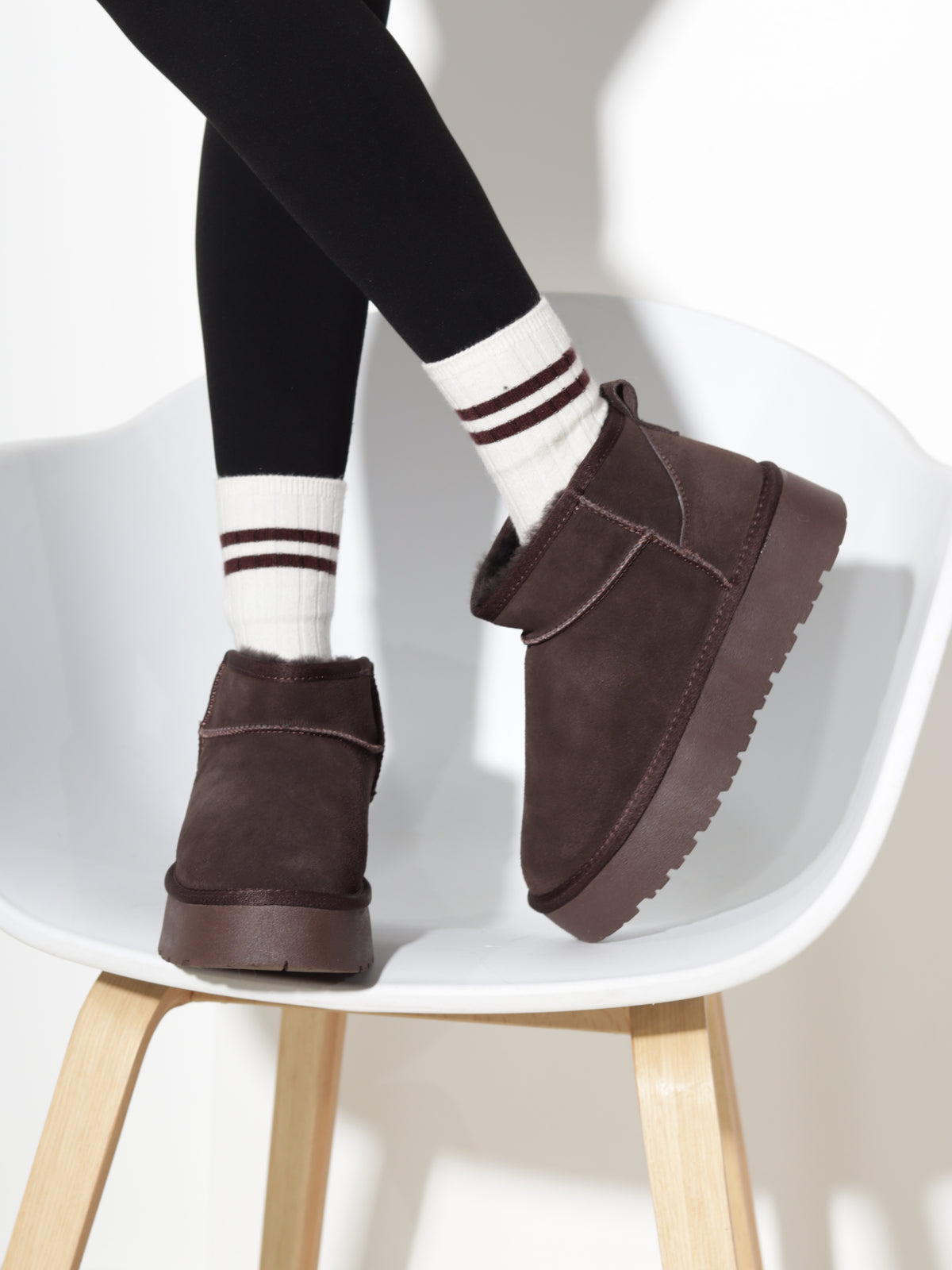 T.brūni, d/zamšādas 'UGG' tipa zābaki - 21200
