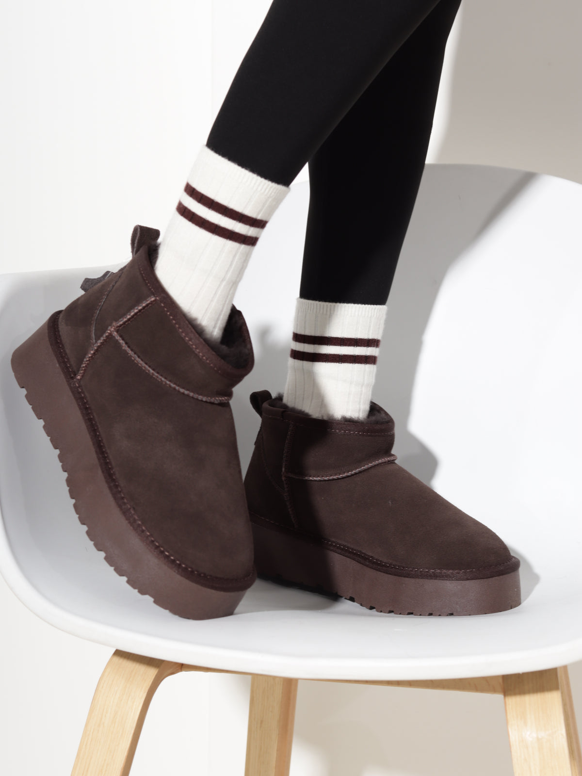 T.brūni, d/zamšādas 'UGG' tipa zābaki - 21200