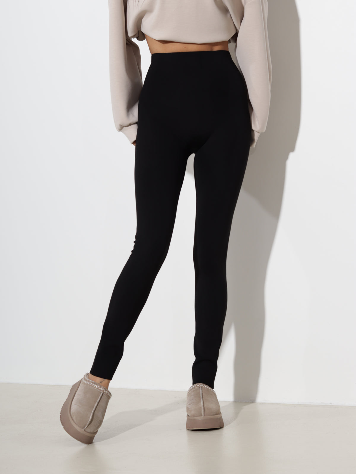 Melni, siltināti legingi 'Lapsiņa', extra long - 21287