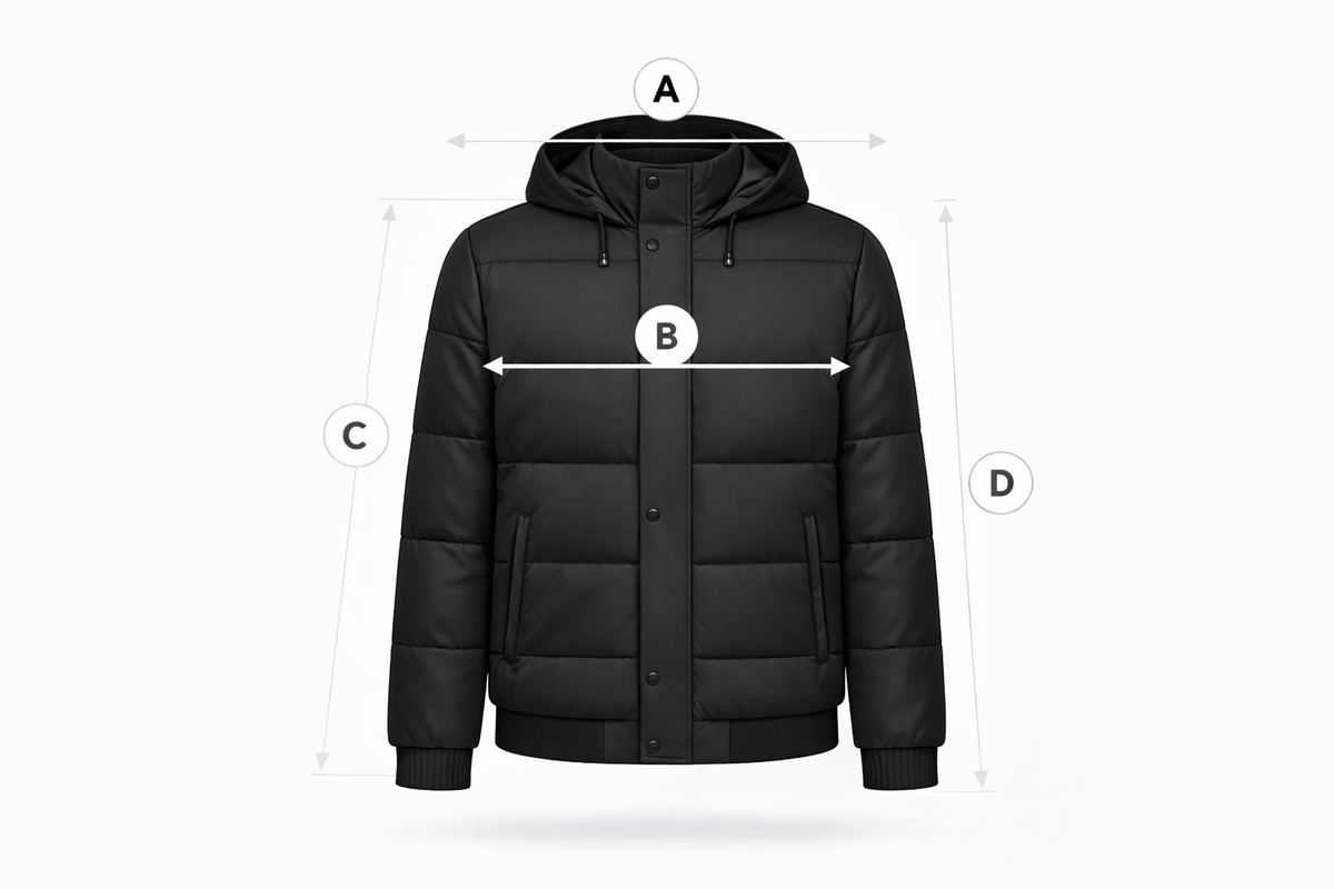 Šoko PU/vaska efekta bomberjaka - 21383