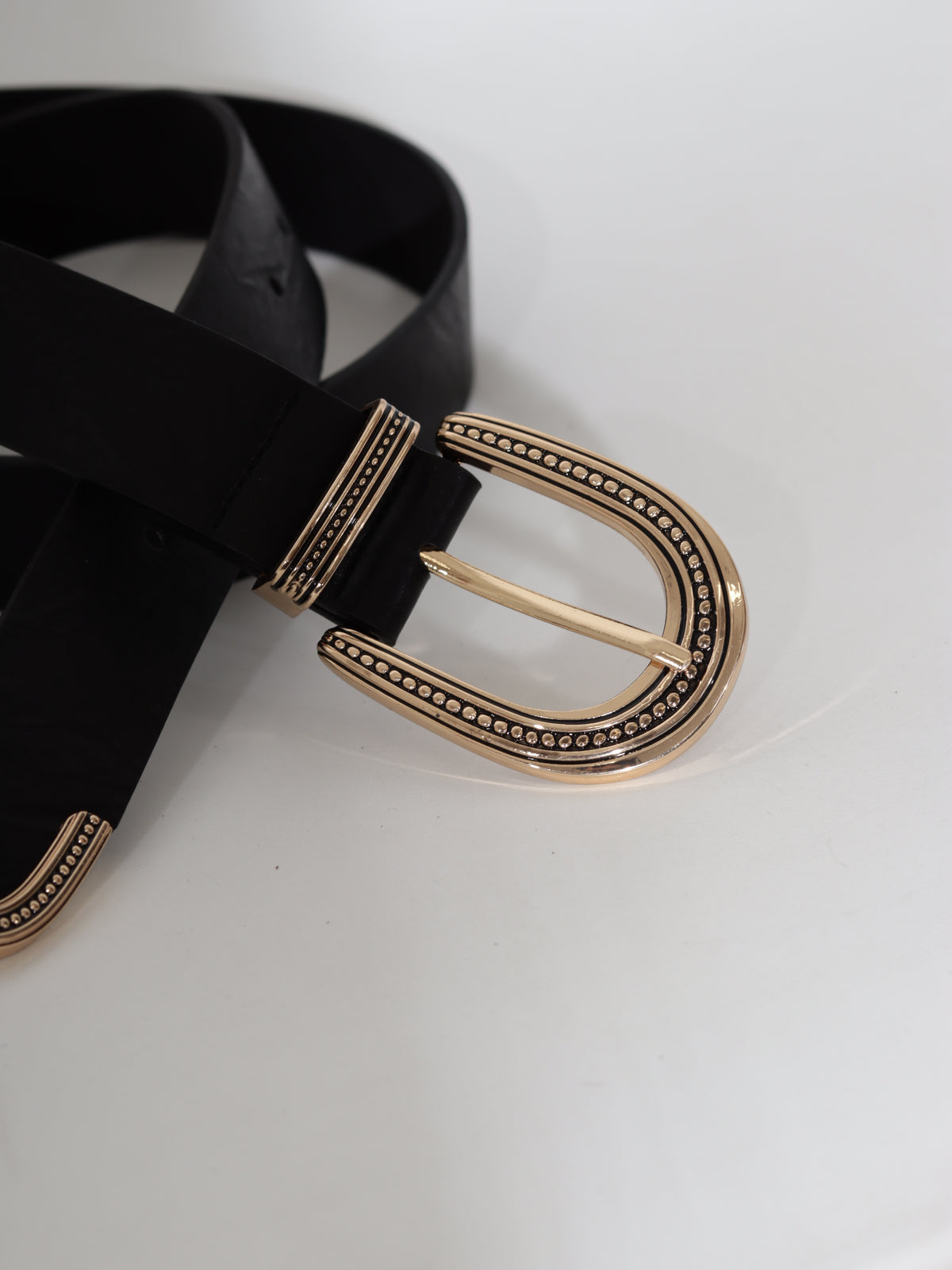 Melna/ gold m/ā josta 'Country style' - 20689