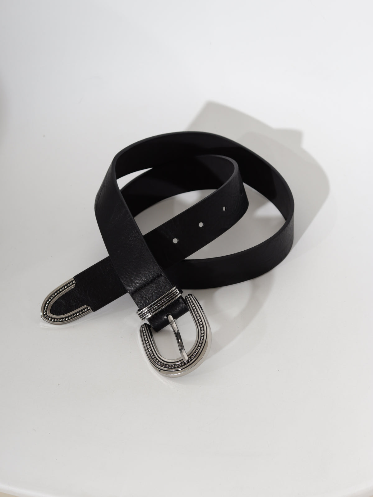 Melna/ silver m/ā josta 'Country style' - 20688
