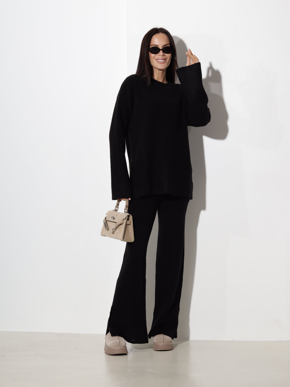 Melns adīts komplekts, 'Knit lounge' - 21327
