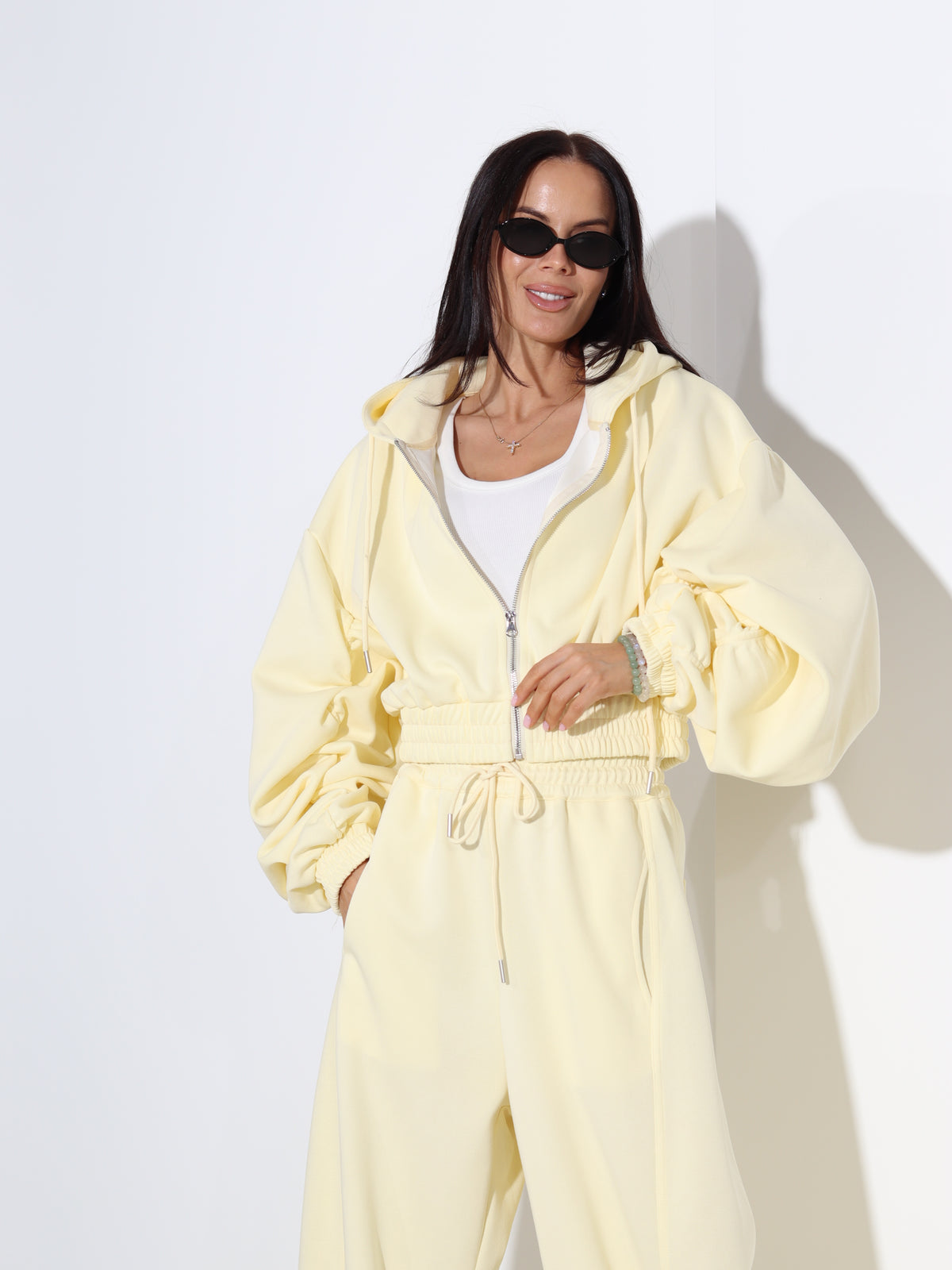 Dzeltens 2daļīgs komplekts 'Pienenīte', sportiskā stilā - 18795