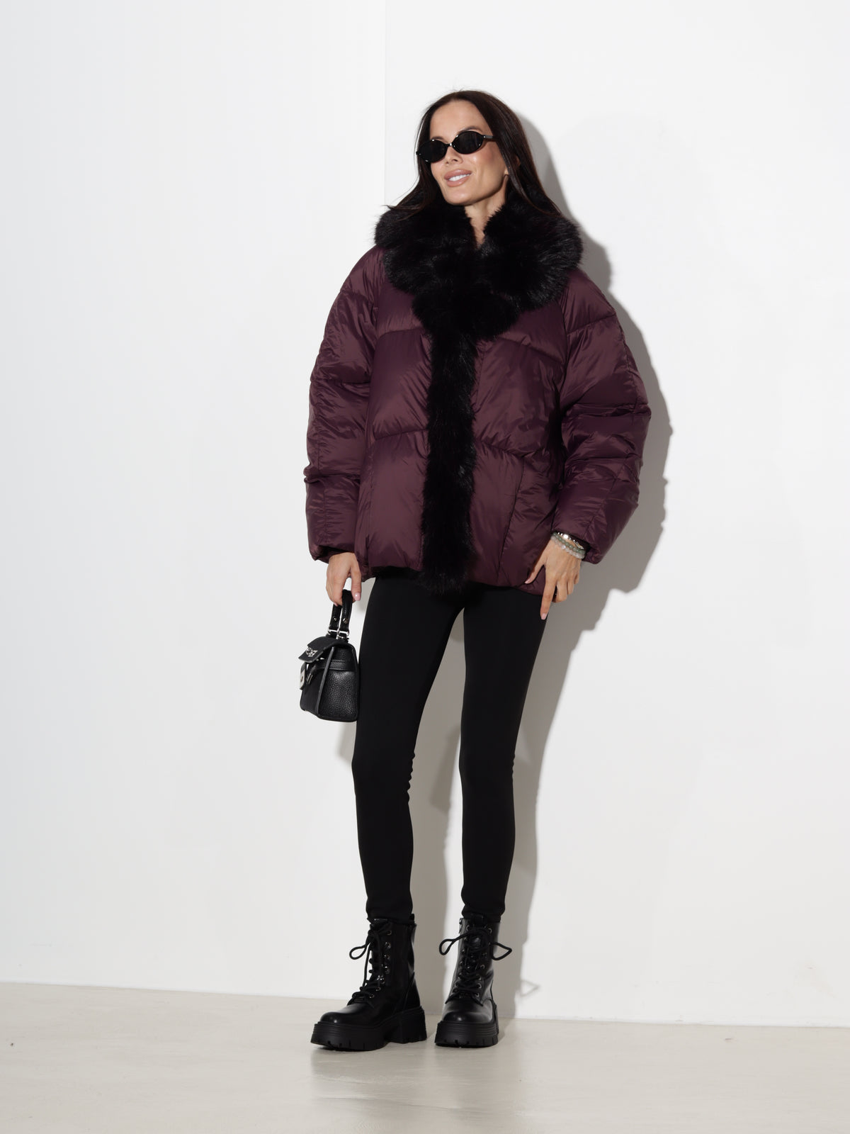 Bordo oversize virsjaka ar pūku- 21478