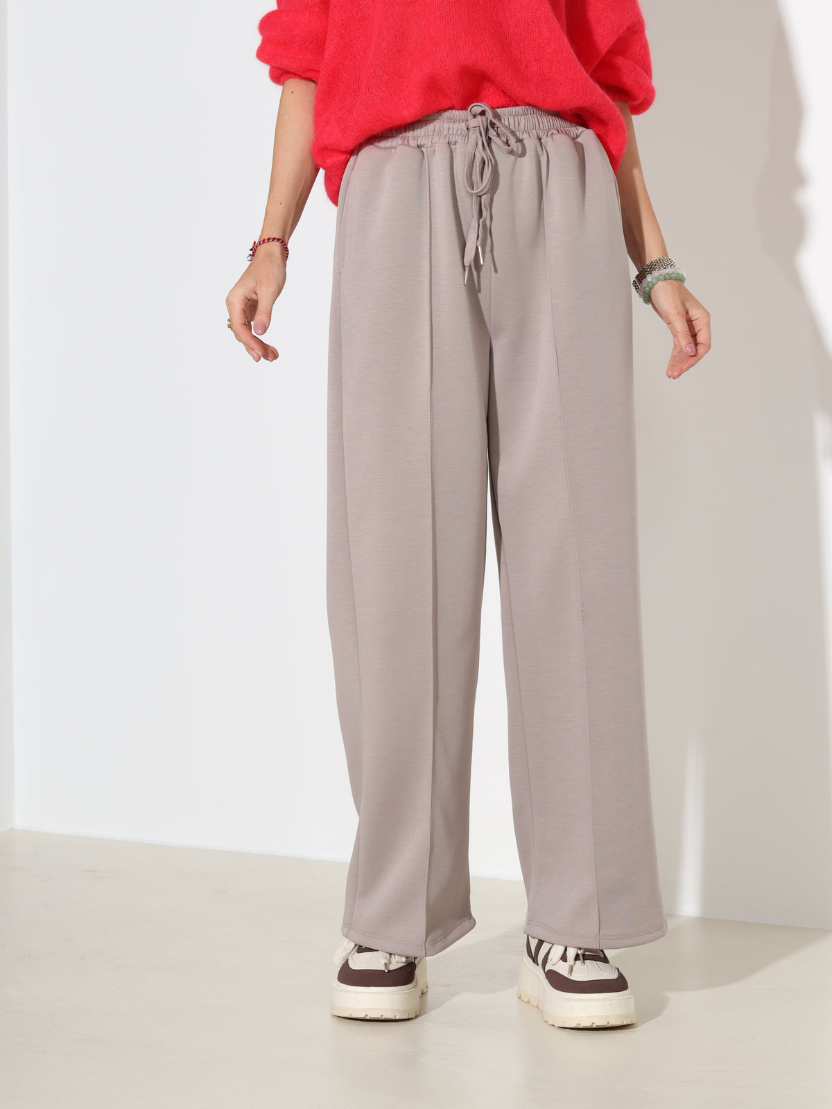 Taupe sportiska stila bikses - 18023
