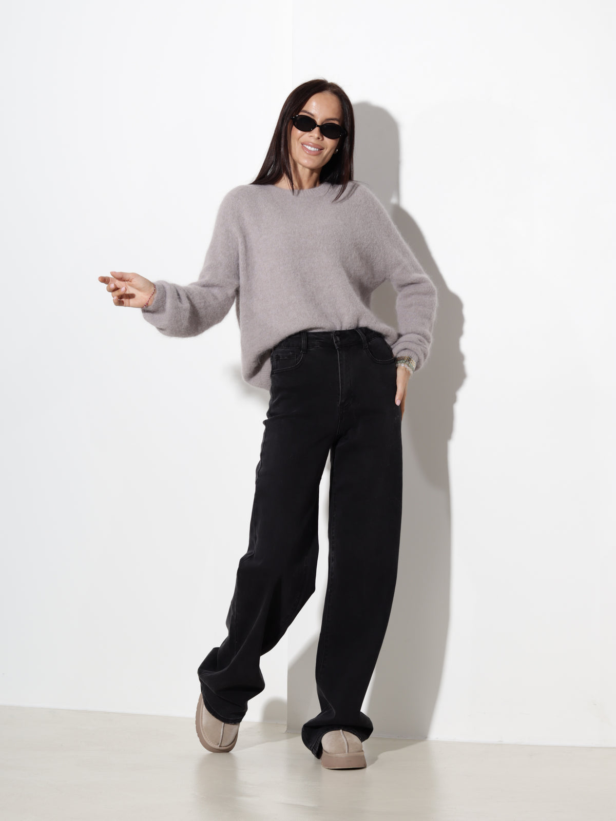 Taupe džemperis "Rabbit"- 21245