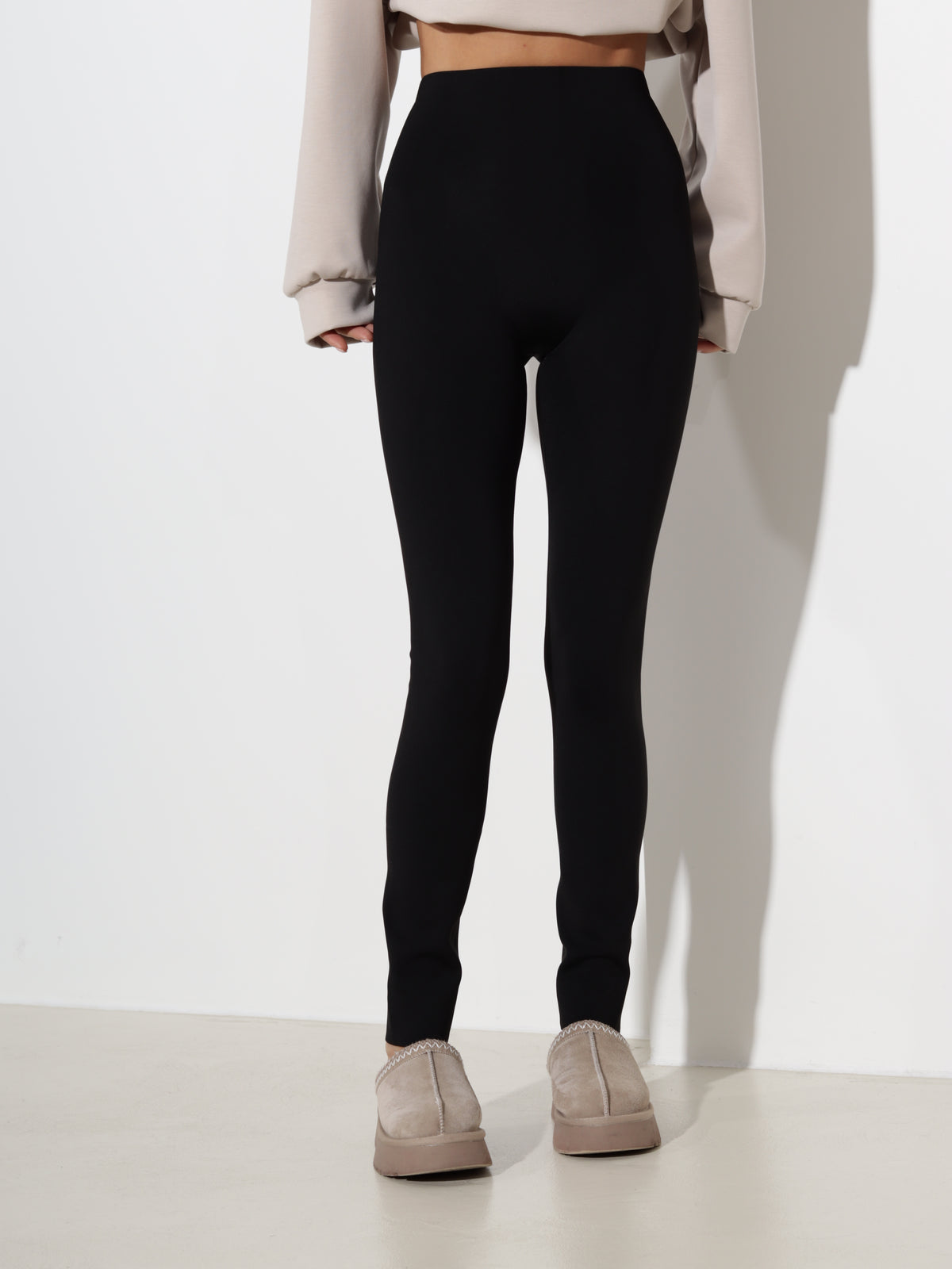 Melni, siltināti legingi 'Lapsiņa', extra long - 21287